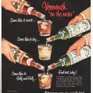 Martini & Rossi Vermouth Ad 1954