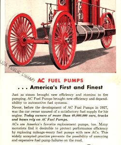 A.C. Fuel Pumps Ad 1953