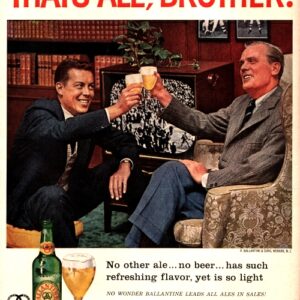 Ballantine's Ale Ad 1956