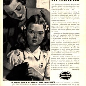 Capital Stock Company Fire Insurance Ad 1938