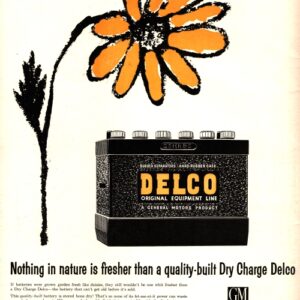 Delco Auto Battery Ad 1956