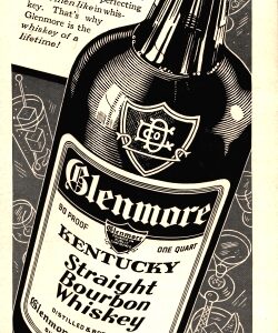 Glenmore Bourbon Whiskey Ad 1938 April