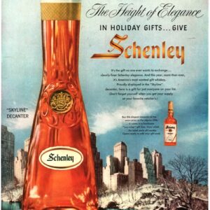 Schenley Whiskey Ad 1956 November