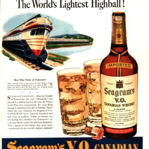 Seagram's Whiskey Ad 1942 August