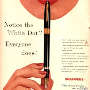 Shaeffer's Pens Ad 1956