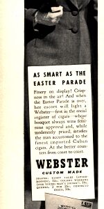 Webster Cigars Ad 1938