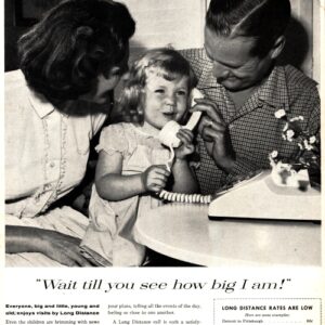 Bell Telephone Ad 1960 March