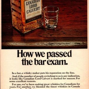 Canadian Lord Calvert Whiskey Ad 1969 October