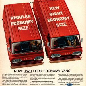 Ford Econoline Trucks Ad 1965 April