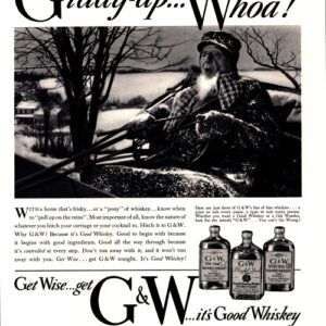 G & W Whiskey Ad 1937 March