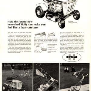 Huffy Lawn Tractor Ad 1967