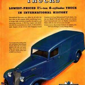 International Harvester Truck Ad 1934