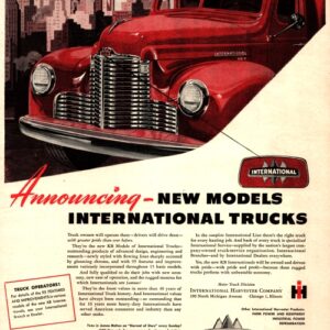 International Harvester Truck Ad 1947