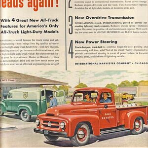 International Harvester Truck Ad 1954 October