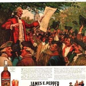 James E. Pepper Bourbon Whiskey Ad 1940