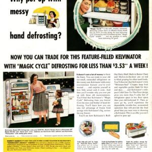 Kelvinator Refrigerator Ad 1953 June