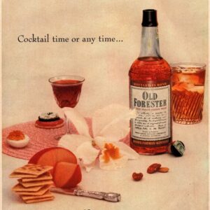 Old Forester Bourbon Whiskey Ad 1954 May