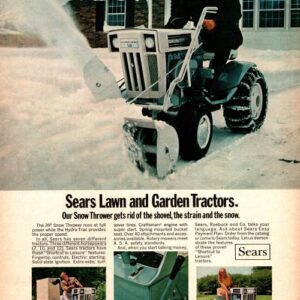 Sears Lawn and Garden Tractors Ad 1969