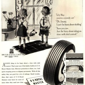 United States Rubber Company Tires Ad 1940 May