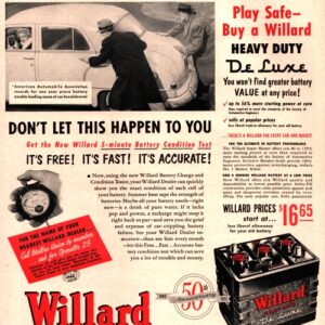 Willard Auto Battery Ad 1952