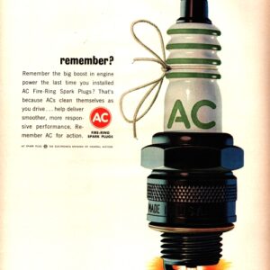 AC Spark Plugs Ad 1964 February