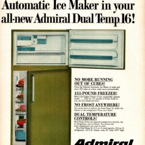 Admiral Refrigerator Ad 1967