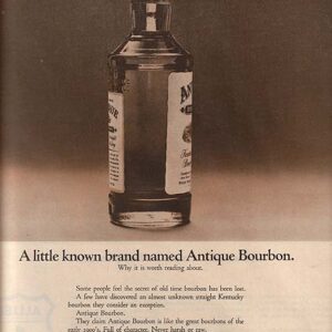 Antique Bourbon Whiskey Ad 1962 June