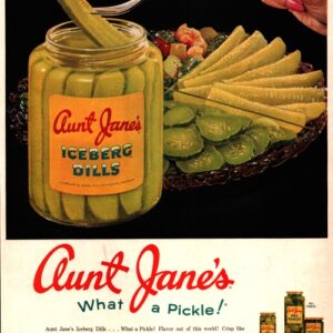 Aunt Jane's Pickles Ad 1960