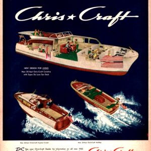Chris-Craft Boats Ad 1953 March