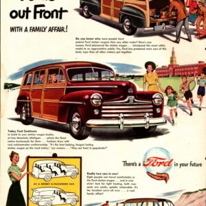 Ford Station Wagon Ad 1947 August