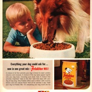 Friskies Mix Dog Food Ad 1964