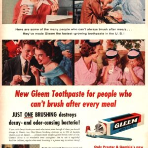 Gleem Ad 1955 December