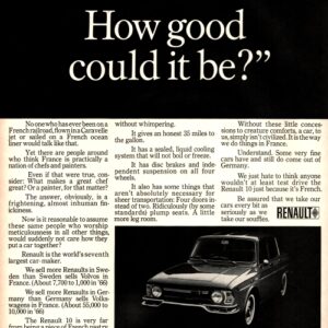 Renault Ad 1967 April