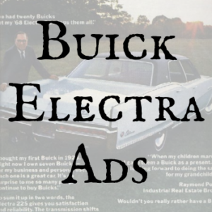 Buick Electra Ads
