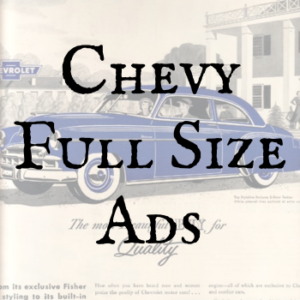 Chevrolet Full Size Ads