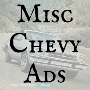 Chevrolet Miscellaneous Ads