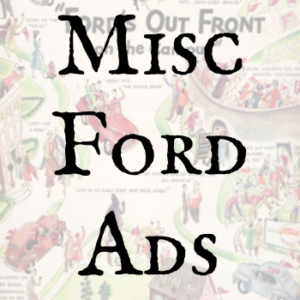 Ford Miscellaneous Ads