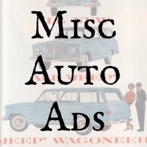 Miscellaneous Auto Ads