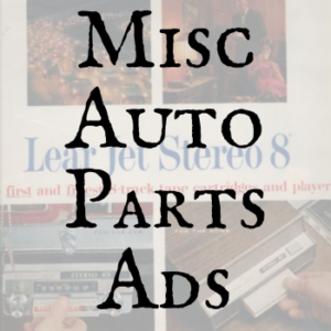 Miscellaneous Auto Parts Ads