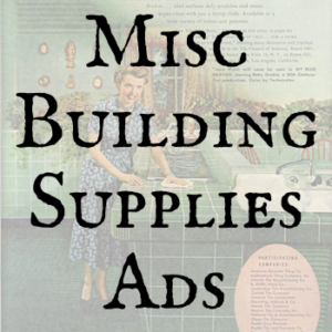 Miscellaneous Building Supplies Ads