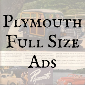 Plymouth Full Size Ads