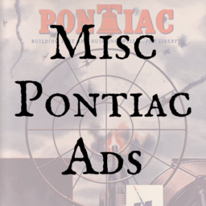 Pontiac Miscellaneous Ads