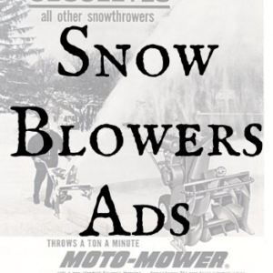 Snow Blowers Ads