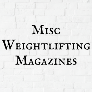 Miscellaneous Weightlifting Magazines